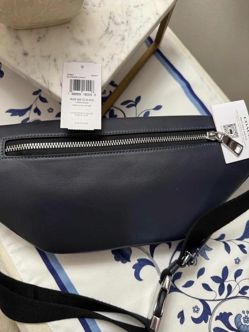 Coach Racer Small Belt Bag in Signature Canvas and Leather NWT